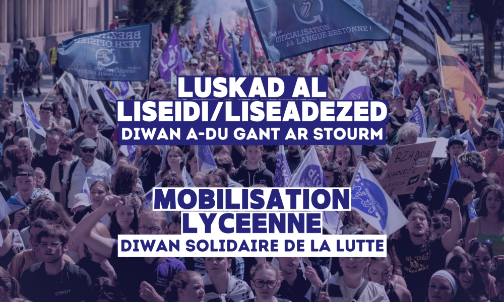 Mobilisation lycéenne : Diwan solidaire de la lutte